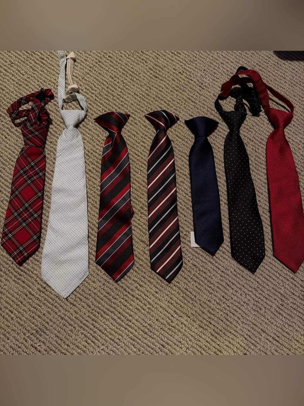 Lot of 7 Boys Ties